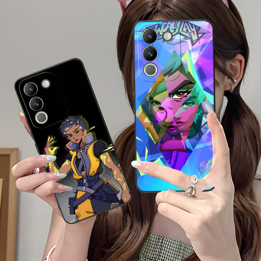 Чехол Waylay Valo для VIVO Y77 76 75 74 73 72 58 56 55 51 50 38 36 Y19 Y18 Y03 Y01 5G Мягкий ТПУ Ударопрочный Чехол