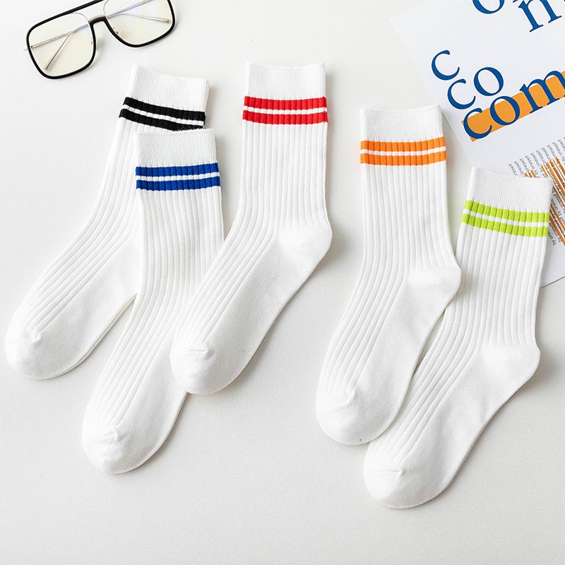 Носки женские двухполосные студенческие носки женские носки спортивные носки хлопковые носки женские японские мужские чулки
