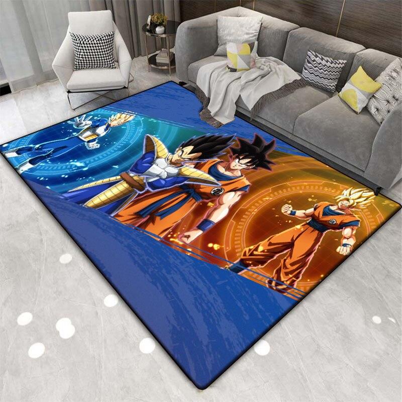 3D печать гостиная квадратный японский мультфильм DragonBall ковер игра ванная комната кухня коврик многофункциональный противоскользящий ковер.