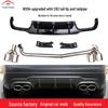 Compatible Mercedes-Benz C-Class W204 (2010-2014) C63 Rear Diffuser Tailpipe Modification Accessory