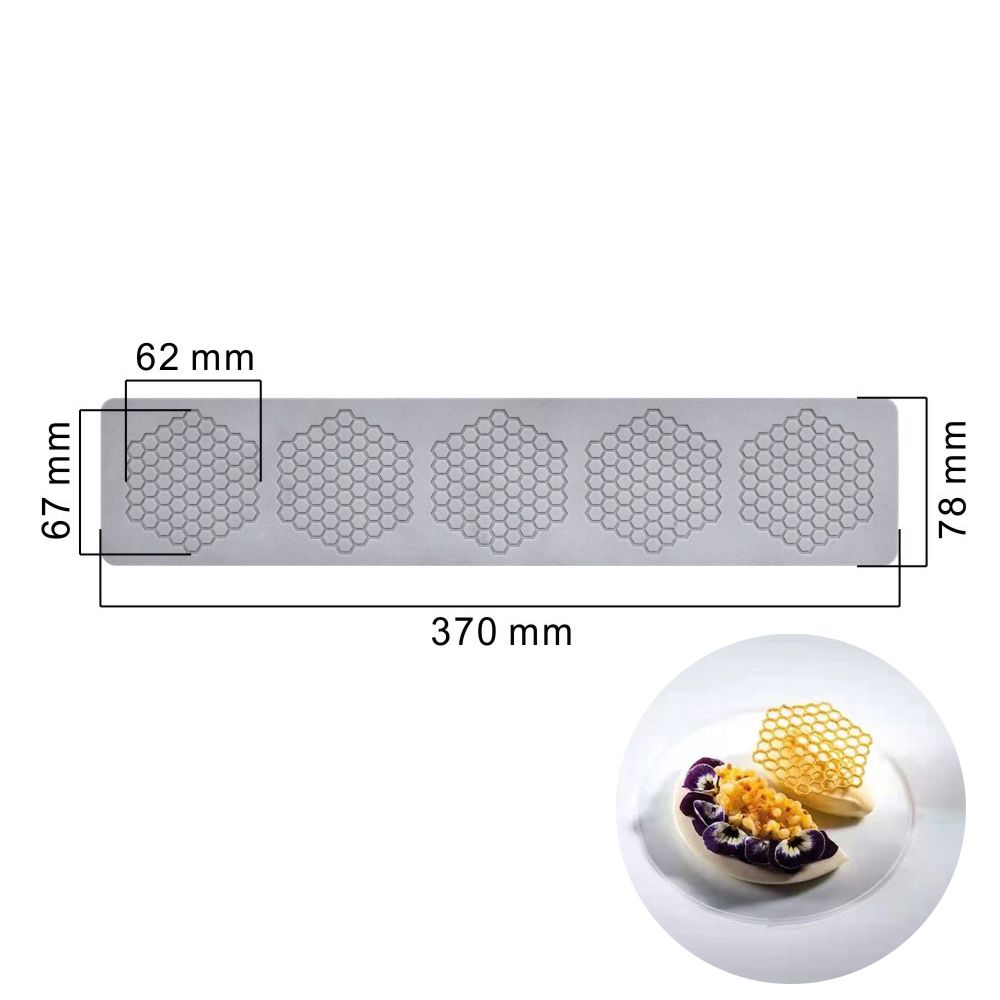 Шоколадный трафарет Инструмент для выпечки Форма для помадки Украшение торта Бордюр Силиконовая форма Кружевная форма для торта