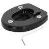 Motorcycle Kickstand Pad Side Stand Enlarger Plate Fit for Vespa GTS 250 300 2013‑2019Black