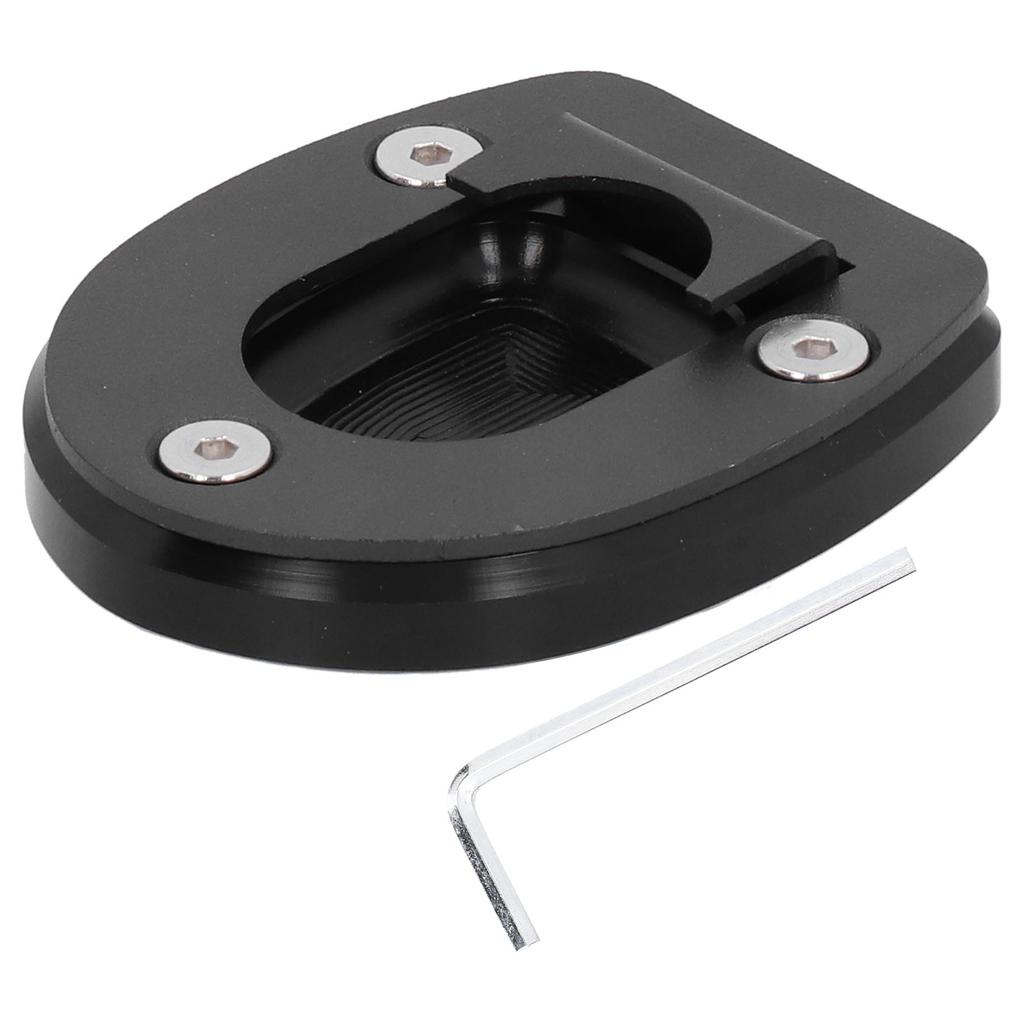 Motorcycle Kickstand Pad Side Stand Enlarger Plate Fit for Vespa GTS 250 300 2013‑2019Black