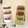 1pc Coffee Capsule Tea Bag Organiser, Transparent Storage Box, Multi-Layer Organiser for Sugar Bag Coffee Bag Spice Bag Organiser