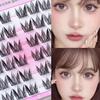 Natural Look Glue-free False Eyelashes Press On Segmented Eyelashes  Women's Beauty