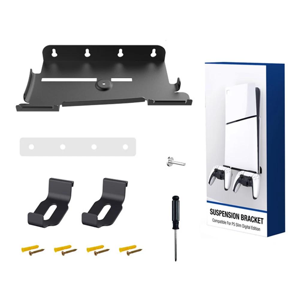 Wall Mount Storage Bracket For PS5 Slim Stand Space Saving Gamepad Headset Hook Display Holder for Playstation5 Slim Accessories