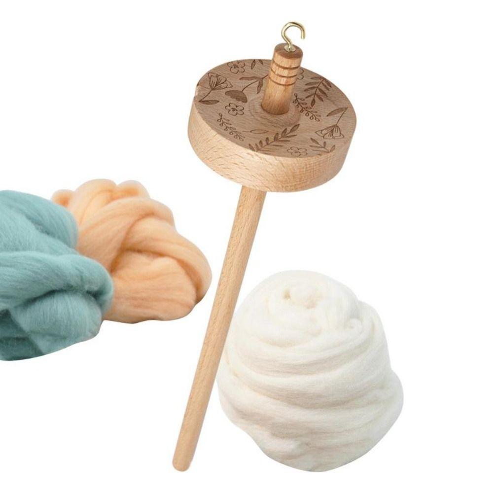 Инструменты для хранения рукоделия своими руками, Веретено для начинающих, Цельное деревянное, Ручной работы, Прялка для пряжи