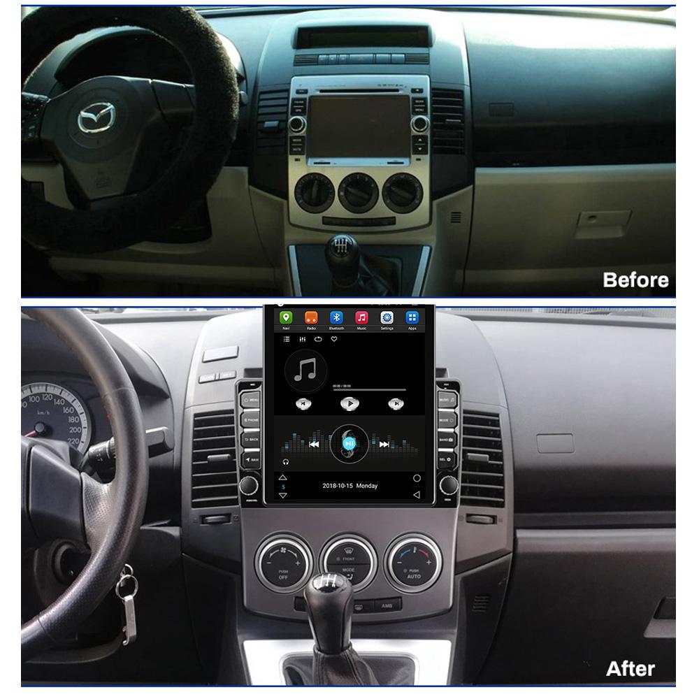 9,7-дюймовый автомобильный радиоприемник для Mazda 5 2005-2010 Android 2 DIN Tesla вертикальный экран Carplay авто радио мультимедийный плеер 2 + 32 ГБ