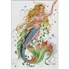 T0# Частичная вышивка Эко-хлопковая нить 14CT Счетный набор для вышивки крестом «Русалка»