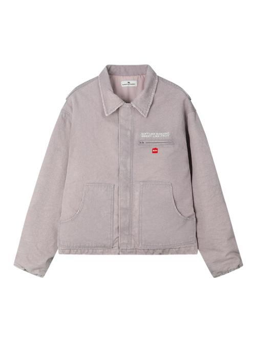Sunday Fruit Market Square Apple Washed Jacket Lavender