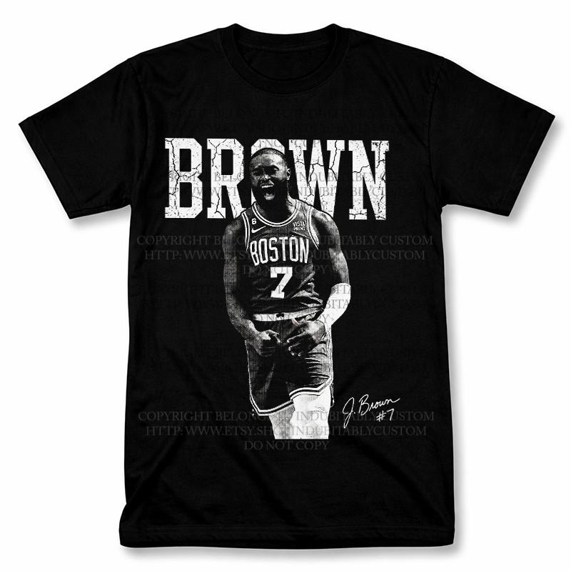 Jaylen Brown Graphic T Shirt Vantage Basketball Fan Tee