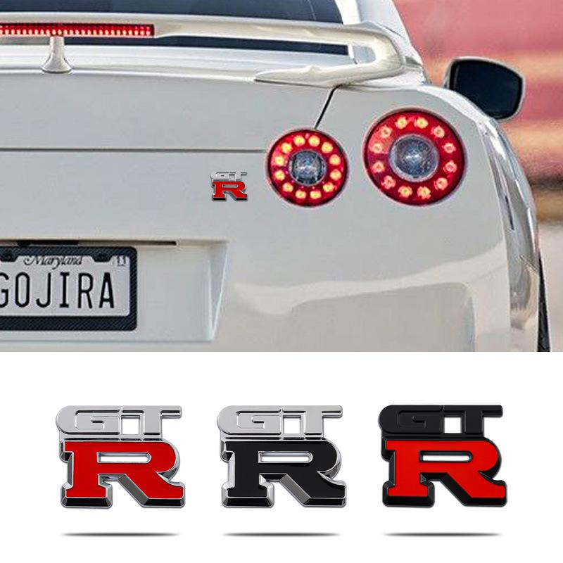 Наклейка на машину GTR, подходит для модификации gtr, 3D персонализированный металлический логотип GTR, наклейка на заднюю часть, наклейка на багажник, декоративная наклейка на машину