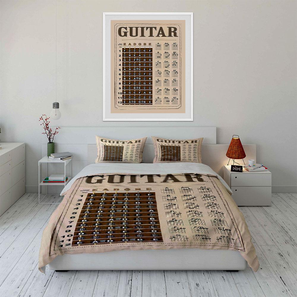 Guitar fretboard chord chart. Bedding sets Duvet cover sets Duvet covers Pillowcases(1* Duvet Cover 2* Pillowcases without duvet insert)