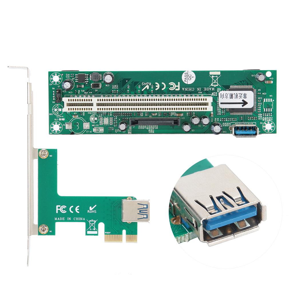 Адаптер PCIE Express к PCI Контроллер сетевой карты Мини ASM1083 4-контактный разъем