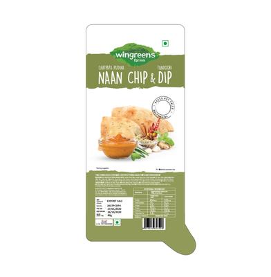 Чипсы Чатпата Пудина с соусом Тандури (80 г), Chatpata Pudina Naan Chips With Tandoori Dip,  Wingreens Farms