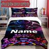 3pcs Duvet Cover Set (1*Duvet Cover + 2*Pillowcase, Without Core), Custom Name Poppy Playtime Pattern Bedding Set, Home Bedroom Decor Gift