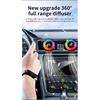 Car Music Rhythm Lamp Air Freshener RGB LED Sound App Control Music Atmosphere Light 256Colors Option Car Interior Ambient Lamp Air Fresheners 2