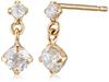 VA Vendome Aoyama 10K Yellow Gold with Cubic GAVA0361 CZ [Official] Earrings, Zirconia,
