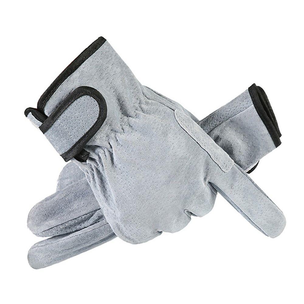 Heat-Resistant Welding Gloves Grey Yellow Work Gloves Tool Anti-cutting Glove Workplace