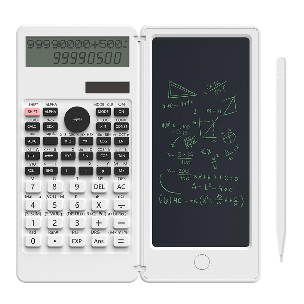 Solar Scientific Calculator With 6 Inch Writing Tablet Foldable 401 Computing Functions Professional Calculators PK 991MS 991ES