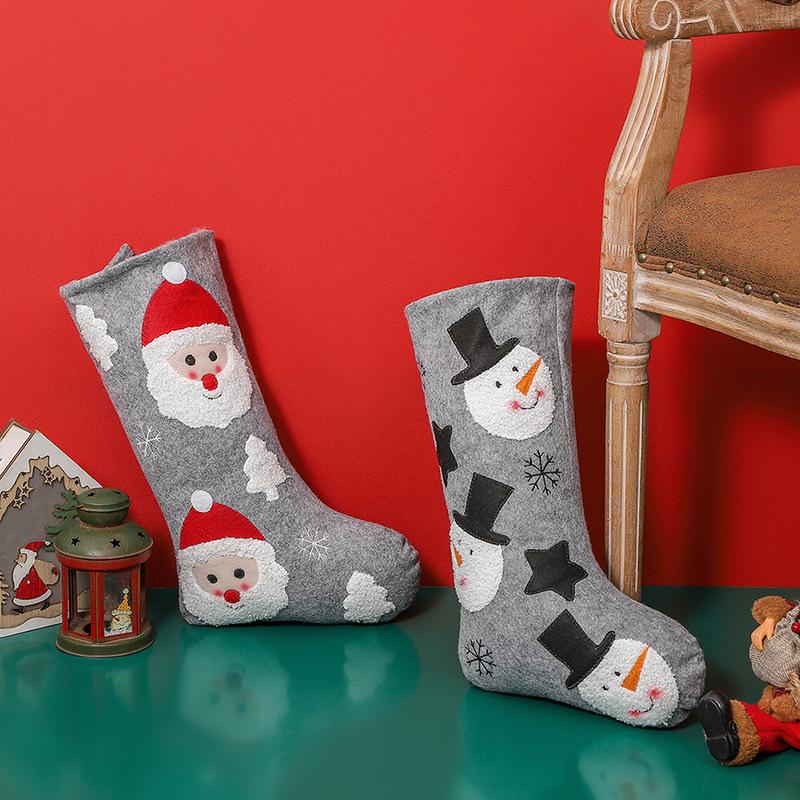New Christmas Socks Gift Socks Christmas Tree Pendant Decoration Gift Bag Christmas Home Decoration Pendant Supplies