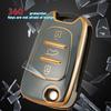 Новый чехол для ключей из ТПУ для Hyundai I20 I30 Elantra Azera Veracruz Veloster Kia Rio K7 K5 Sportage Sorento, откидная крышка с дистанционным управлением