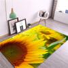 Yellow Sunflower Girl Room Carpet Nordic Cute Floral Rug Bedroom Bedside Mat Decoration Rooms Kitchen Floor Mat Balcony Rug