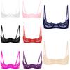 Womens Sheer Floral Lace Underwired Bra Underwear Adjustable Strap Unlined Brassiere Lingerie