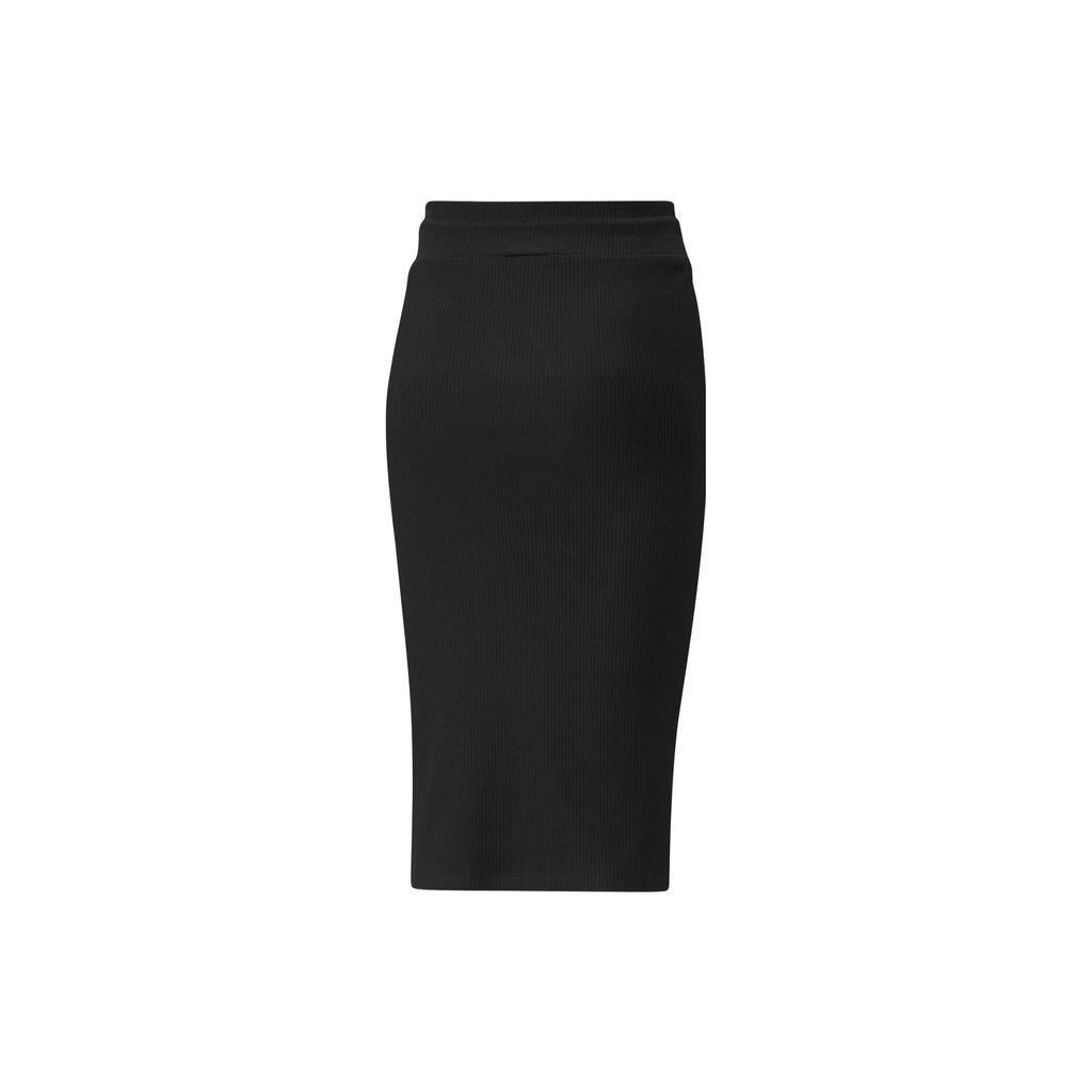 Puma Юбка миди с однотонным принтом логотипа и боковыми разрезами, женская черная 533508-01