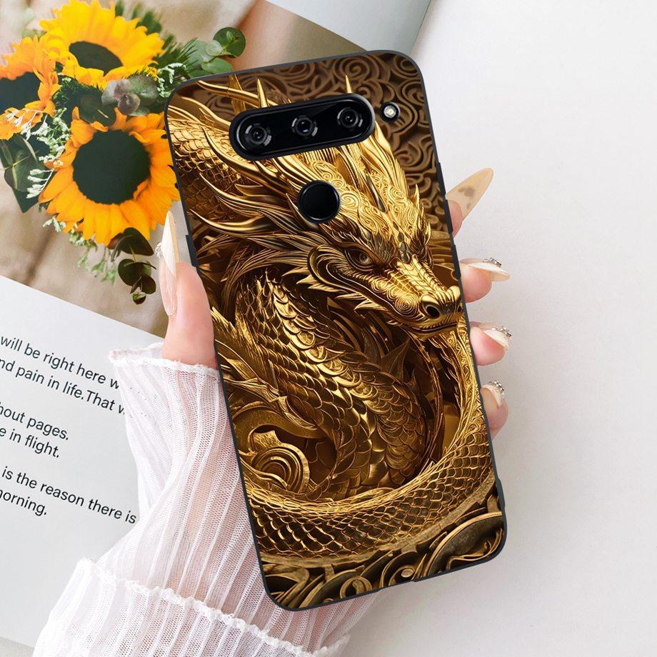 For LG V40 V50s V35 ThinQ LG V8X ThinQ V30 2017 Phone Case Soft TPU Bumper Back Cover Cool Cartoon Luxury Butterfly Flower Funda