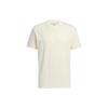 Neo Solid Color Crew Neck Sports T-Shirt Unisex Tops Beige HS6813