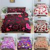 Luxury Bedding Set Love Heart Duvet Cover Single Full Quilt Cover Comforter Bedding Bed Set for Girls Woman