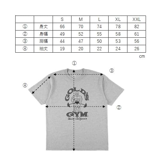 Базовая футболка GOLD'S GYM Venice California (G5170 Венеция Калифорния) Черный/XL, для тренировок и зала