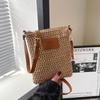 Straw Weaving Large Capacity Simple New Shoulder Bags Versatile Zipper Trendy Solid Color Women's Crossbody Bags CLE