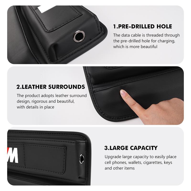 QAED6 Car Seat Gap Multifunction Crevice Storage Box Auto Accessories For BMW E30 E34 E36 E39 E46 E52 E53 E60 E61 E62 E70 E71 E83