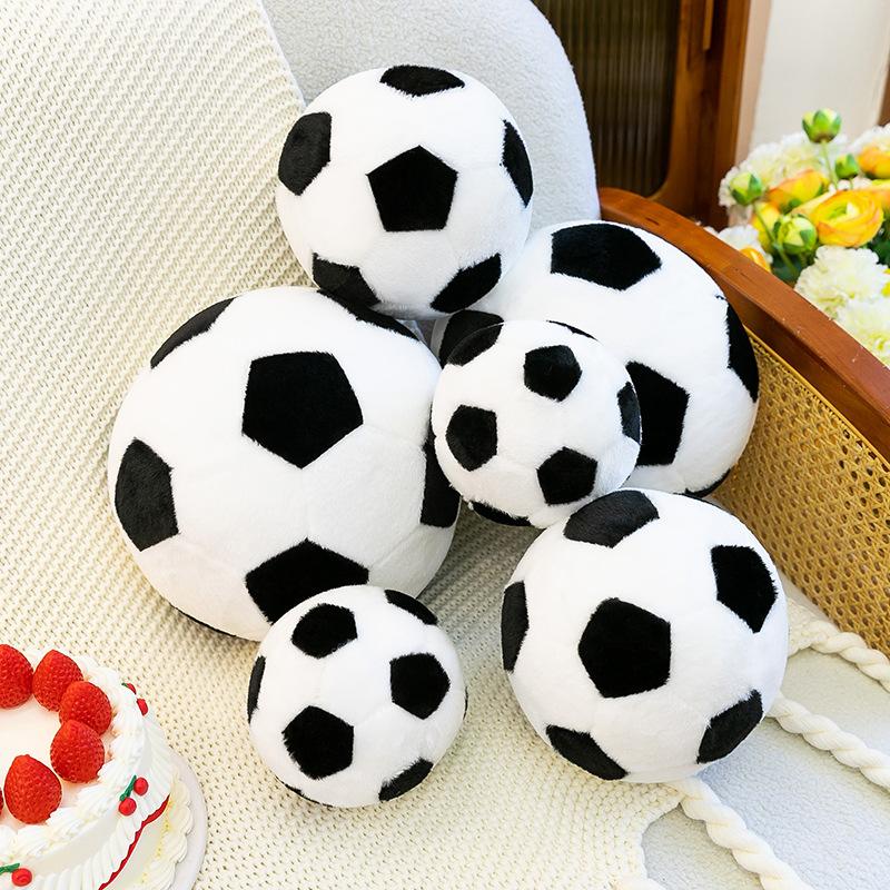 Soccer Sports Ball Throw Pillow Stuffed Soft Plush Toy Realistic Football Home Sofa Decoration Cushion Pillow Gift
