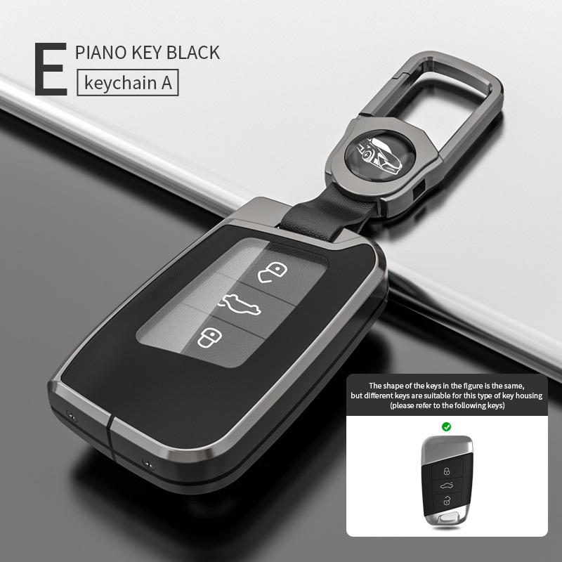Volkswagen Key Case for Magotan, Passat CC, Tiguan L, Teramont X, Lavida, Magotan B8 - Car Key Shell with Buckle