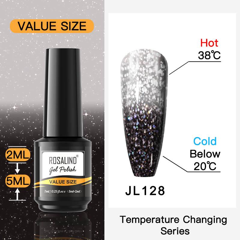 ROSALIND 7ml Soak Off Гель-лак яркий для дизайна ногтей LED / УФ-лампа