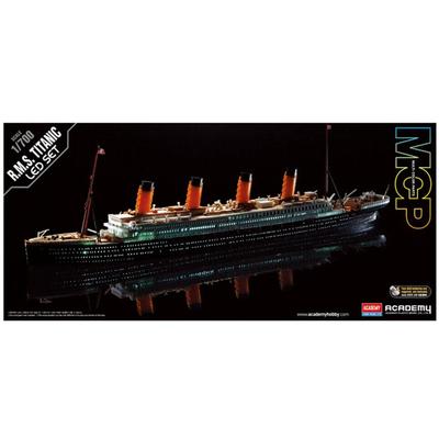 Academy 14220 1/700 R.M.S Titanic Plastic MCP комплект модели со светодиодной подсветкой