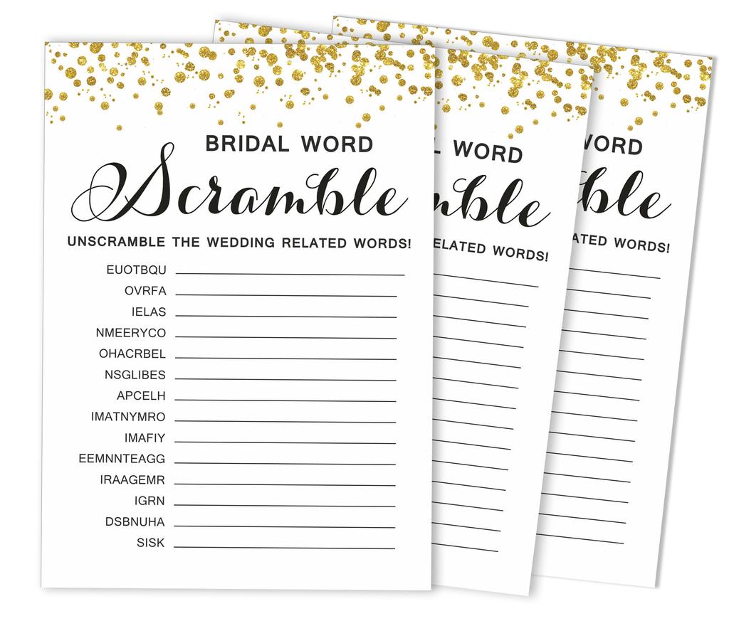 Inkdotpot Свадебный душ, девичник, вечеринка, пустые квадратные заполнения, идеи подарков 50A Gold