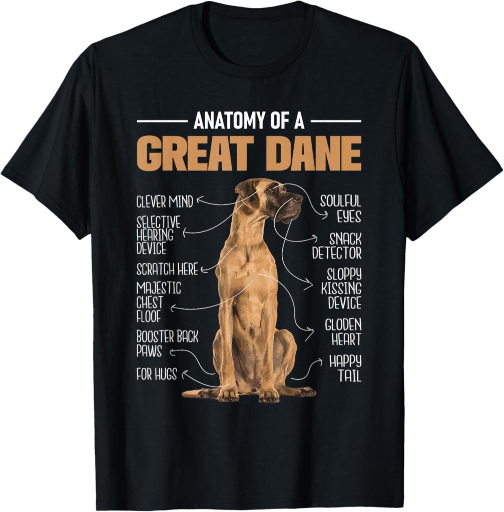 Anatomy Of A Great Dane - Dog Lover Pet Animal Lover T-Shirt