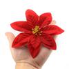 14см Ручная работа Свадебные сувениры Украшение для дома Искусственный декор Пуансеттия Блестящее украшение Рождественский подарок Цветы для рождественской елки