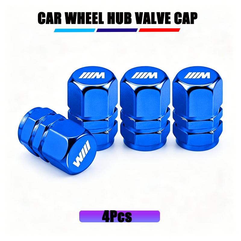 4Pcs Car Tire Valve Cover Aluminum Alloy Car Wheel Tire Valve Caps For BMW G80 G07 G42 G14 G15 G16 F82 X5 X3 M2 M3 M4 M5 M6 M7 HNZCY1