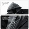 Men Parkas Thick Warm Winter Jacket Hooded Quilted Jacket Loose Fashion Casual Cotton-Padded Puffer Coat Autumn Winter Outwear