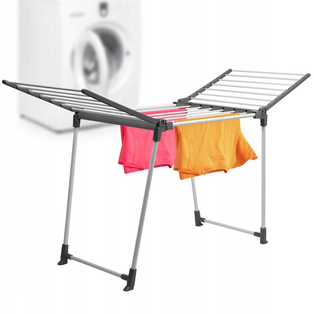 KADAX Сушилка для белья балконная стоячая для одежды складная для белья