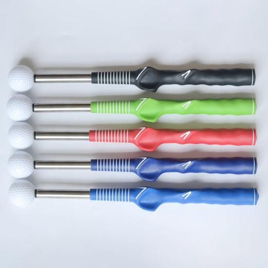 Тренажер для свинга в гольфе с клик-отдачей, выдвижной тренажер темпа клюшки для разминки, тренировки в помещении, телескопическая короткая клюшка для правой/левой руки