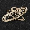 Blucome Planet Brooch Diamond Zircon Pins Women's Brooch for Coat Suit Bag Hijab Gifts