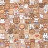 50 Ins стиль мультфильм милый медведь кролик наклейки Чемодан ноутбук коробка для хранения журнал наклейки