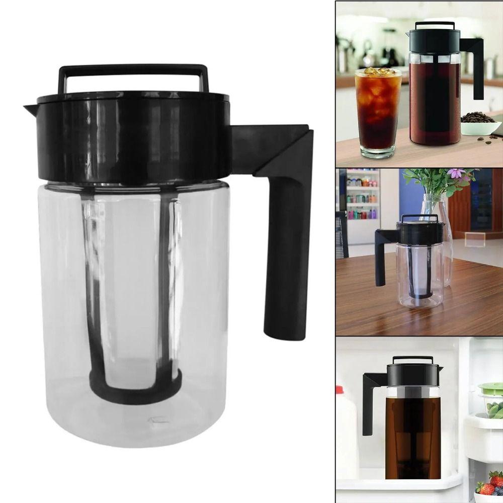 Silicone Handle Coffee Pots Filter Iced Coffee Brewer Durable Coffee Kettle Carafe Home