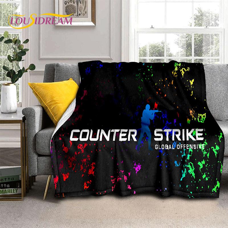 CS GO, Counter Strike Игрок Мягкие Фланелевые Одеяла, Плед Уютное Одеяло для Пикника Кроватей Дивана Дома Спальни Подарки